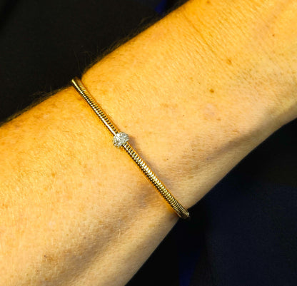 BRACELETE LISO TRANÇADO TEXTURIZADO