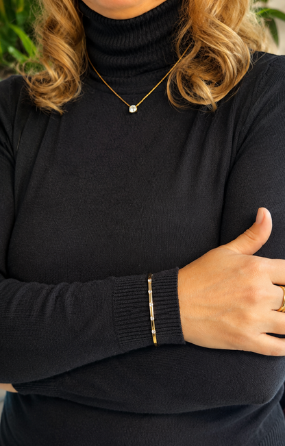 Bracelete Dourado Crystal Rain - foto 5