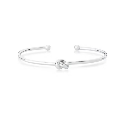 Bracelete Feminino com Nó e Esferas Lisas – Infinity