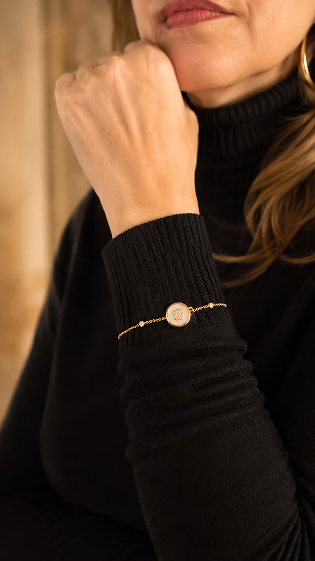 Pulseira Feminina com Pingente de Madrepérola – Pearl
