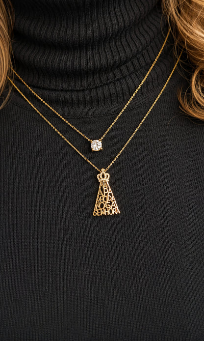 COLAR DELICADO COM MOISSANITE