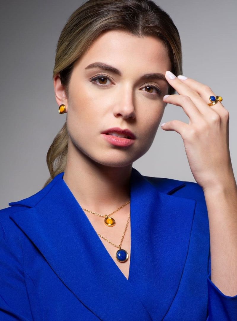 COLAR ZEN QUARTZO AZUL ANIL